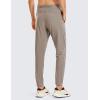imageCRZ YOGA 4Way Stretch Athletic Pants for Men 30quot Workout Lounge Casual Work Jogger with Zip PocketCliff Ash