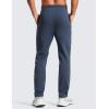 imageCRZ YOGA 4Way Stretch Athletic Pants for Men 30quot Workout Lounge Casual Work Jogger with Zip PocketElectric Blue