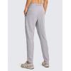 imageCRZ YOGA 4Way Stretch Athletic Pants for Men 30quot Workout Lounge Casual Work Jogger with Zip PocketGull Gray
