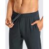 imageCRZ YOGA 4Way Stretch Athletic Pants for Men 30quot Workout Lounge Casual Work Jogger with Zip PocketMelanite