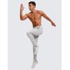 imageCRZ YOGA 4Way Stretch Athletic Pants for Men 30quot Workout Lounge Casual Work Jogger with Zip PocketPlatinum Grey