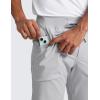 imageCRZ YOGA All Day Comfy Golf Joggers Pants for Men 3032 Quick Dry Stretch Work Casual Sweatpants with PocketsPlatinum Grey