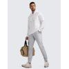 imageCRZ YOGA All Day Comfy Golf Joggers Pants for Men 3032 Quick Dry Stretch Work Casual Sweatpants with PocketsPlatinum Grey