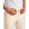 imageCRZ YOGA All Day Comfy Golf Joggers Pants for Men 3032 Quick Dry Stretch Work Casual Sweatpants with PocketsRaw Linen