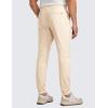 imageCRZ YOGA All Day Comfy Golf Joggers Pants for Men 3032 Quick Dry Stretch Work Casual Sweatpants with PocketsRaw Linen