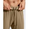 imageCRZ YOGA Athletic Joggers for Men  31quot Lightweight Running Training Pants with Zip Pockets and Ankle ZippersArtifact Brown