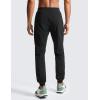 imageCRZ YOGA Athletic Joggers for Men  31quot Lightweight Running Training Pants with Zip Pockets and Ankle ZippersBlack