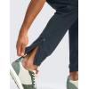 imageCRZ YOGA Athletic Joggers for Men  31quot Lightweight Running Training Pants with Zip Pockets and Ankle ZippersTrue Navy