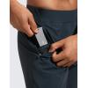 imageCRZ YOGA Athletic Joggers for Men  31quot Lightweight Running Training Pants with Zip Pockets and Ankle ZippersTrue Navy