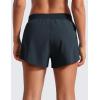 imageCRZ YOGA Athletic Running Shorts for Women V Split Low Waisted Lightweight Gym Workout Athletic Shorts with LinerTrue Navy