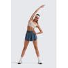 imageCRZ YOGA Athletic Shorts for Women High Waisted Flowy Ruffle Skirt Overlay for Workout Running Tennis with Zip PocketStelindigo