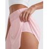 imageCRZ YOGA Athletic Shorts for Women High Waisted Flowy Ruffle Skirt Overlay for Workout Running Tennis with Zip PocketStrawberry Pink