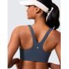 imageCRZ YOGA Butterlift Double Lined Square Neck Sports Bras for Women  Wireless VShaped Racerback Workout Yoga Top Non PaddedStelindigo