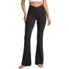 imageCRZ YOGA Butterluxe Crossover Flare Leggings for Women 29  31  33quot  High Waist V Cross Bootcut Bell Bottoms Yoga PantsBlack