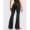 imageCRZ YOGA Butterluxe Crossover Flare Leggings for Women 29  31  33quot  High Waist V Cross Bootcut Bell Bottoms Yoga PantsBlack