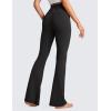 imageCRZ YOGA Butterluxe Crossover Flare Leggings for Women 29  31  33quot  High Waist V Cross Bootcut Bell Bottoms Yoga PantsBlack