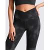 imageCRZ YOGA Butterluxe Crossover Flare Leggings for Women 29  31  33quot  High Waist V Cross Bootcut Bell Bottoms Yoga PantsBlack Tie Dye Flowers