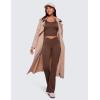 imageCRZ YOGA Butterluxe Crossover Flare Leggings for Women 29  31  33quot  High Waist V Cross Bootcut Bell Bottoms Yoga PantsCoffee Brown