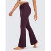 imageCRZ YOGA Butterluxe Crossover Flare Leggings for Women 29  31  33quot  High Waist V Cross Bootcut Bell Bottoms Yoga PantsDeep Purple