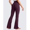 imageCRZ YOGA Butterluxe Crossover Flare Leggings for Women 29  31  33quot  High Waist V Cross Bootcut Bell Bottoms Yoga PantsDeep Purple