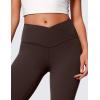 imageCRZ YOGA Butterluxe Crossover Flare Leggings for Women 29  31  33quot  High Waist V Cross Bootcut Bell Bottoms Yoga PantsHot Fudge Brown