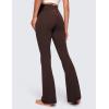 imageCRZ YOGA Butterluxe Crossover Flare Leggings for Women 29  31  33quot  High Waist V Cross Bootcut Bell Bottoms Yoga PantsHot Fudge Brown