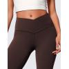 imageCRZ YOGA Butterluxe Crossover Flare Leggings for Women 29  31  33quot  High Waist V Cross Bootcut Bell Bottoms Yoga PantsHot Fudge Brown