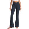imageCRZ YOGA Butterluxe Crossover Flare Leggings for Women 29  31  33quot  High Waist V Cross Bootcut Bell Bottoms Yoga PantsTrue Navy