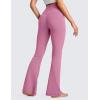 imageCRZ YOGA Butterluxe Crossover Flare Leggings for Women 29  31  33quot  High Waist V Cross Bootcut Bell Bottoms Yoga PantsVelvet Dust