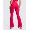 imageCRZ YOGA Butterluxe Crossover Flare Leggings for Women 29  31  33quot  High Waist V Cross Bootcut Bell Bottoms Yoga PantsViva Magenta