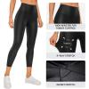 imageCRZ YOGA Butterluxe Matte Faux Leather Leggings for Women 23  High Waisted Buttery Soft Lounge Capri Faux LeatherBlack Classic