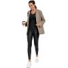 imageCRZ YOGA Butterluxe Matte Faux Leather Leggings for Women 25quot  High Waisted Stretch Ankle Leather Pants Pleather TightsFaux Leather Black