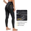 imageCRZ YOGA Butterluxe Matte Faux Leather Leggings for Women 25quot  High Waisted Stretch Ankle Leather Pants Pleather TightsFaux Leather Black