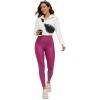 imageCRZ YOGA Butterluxe Matte Faux Leather Leggings for Women 25quot  High Waisted Stretch Ankle Leather Pants Pleather TightsFaux Leather Magenta Purple