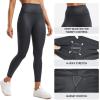 imageCRZ YOGA Butterluxe Matte Faux Leather Leggings for Women 25quot  High Waisted Stretch Ankle Leather Pants Pleather TightsFaux Leather Mysterious Grey Foil