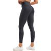 imageCRZ YOGA Butterluxe Matte Faux Leather Leggings for Women 25quot  High Waisted Stretch Ankle Leather Pants Pleather TightsFaux Leather Mysterious Grey Foil
