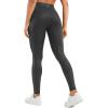 imageCRZ YOGA Butterluxe Matte Faux Leather Leggings for Women 28  No Front Seam High Waist Stretch Tights Pleather PantsBlack Foil Pattern