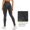 imageCRZ YOGA Butterluxe Matte Faux Leather Leggings for Women 28  No Front Seam High Waist Stretch Tights Pleather PantsBlack Foil Pattern