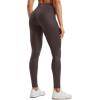 imageCRZ YOGA Butterluxe Matte Faux Leather Leggings for Women 28  No Front Seam High Waist Stretch Tights Pleather PantsHot Fudge Brown Foil Pattern