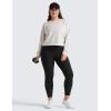 imageCRZ YOGA Butterluxe Plus Size Leggings for Women 25 Inches  High Waisted Buttery Soft Spandex Workout Casual Pants 3X 4XBlack Plus Size