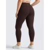 imageCRZ YOGA Butterluxe Plus Size Leggings for Women 25 Inches  High Waisted Buttery Soft Spandex Workout Casual Pants 3X 4XHot Fudge Brown