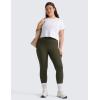 imageCRZ YOGA Butterluxe Plus Size Leggings for Women 25 Inches  High Waisted Buttery Soft Spandex Workout Casual Pants 3X 4XOlive Green
