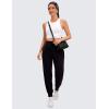 imageCRZ YOGA Butterluxe Racerback Longline Sports Bras for Women  High Neck Padded Crop Workout Tank Top with Built in PadsWhite