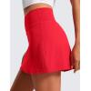 imageCRZ YOGA Butterluxe Skirts for Women High Waisted A Line Tennis Golf Athletic Casual Skorts with PocketsAurora Red