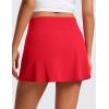 imageCRZ YOGA Butterluxe Skirts for Women High Waisted A Line Tennis Golf Athletic Casual Skorts with PocketsAurora Red