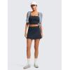 imageCRZ YOGA Butterluxe Skirts for Women High Waisted A Line Tennis Golf Athletic Casual Skorts with PocketsTrue Navy