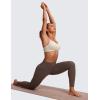 imageCRZ YOGA Butterluxe VNeck Sports Bras for Women  Adjustable Thin Straps Padded Yoga Top Basic Wireless CamisoleMojave Tan