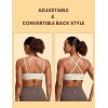imageCRZ YOGA Butterluxe VNeck Sports Bras for Women  Adjustable Thin Straps Padded Yoga Top Basic Wireless CamisoleMojave Tan