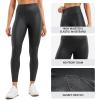 imageCRZ YOGA Butterluxe Womens Matte Faux Leather Leggings 25quot  No Front Seam High Waist Stretch Tights Pleather PantsBlack Classic
