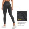 imageCRZ YOGA Butterluxe Womens Matte Faux Leather Leggings 25quot  No Front Seam High Waist Stretch Tights Pleather PantsBlack Foil Pattern